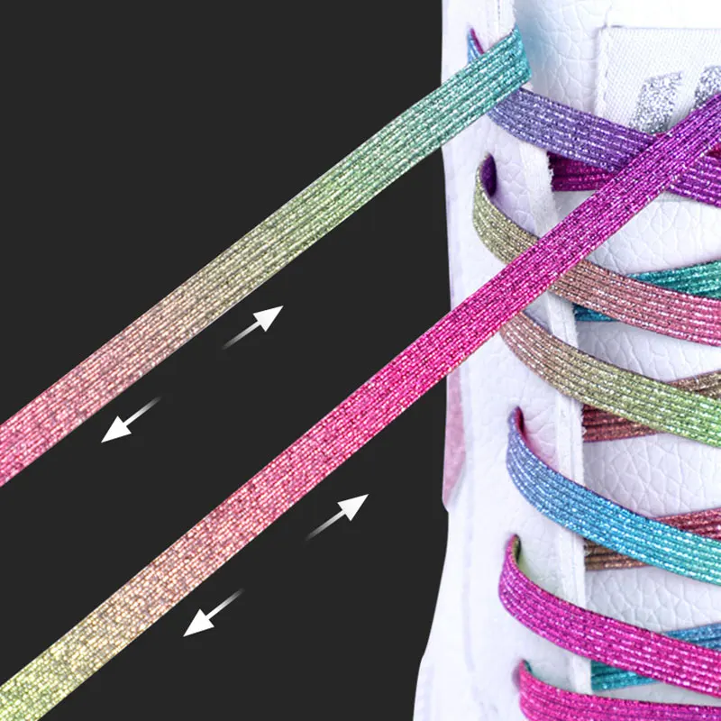 

1 Pair No Tie Shoelaces Unisex Elastic Shoelaces Locking Shoe Laces Strings For Kid Adult Sneakers Shoelace Size Fits All Shoes