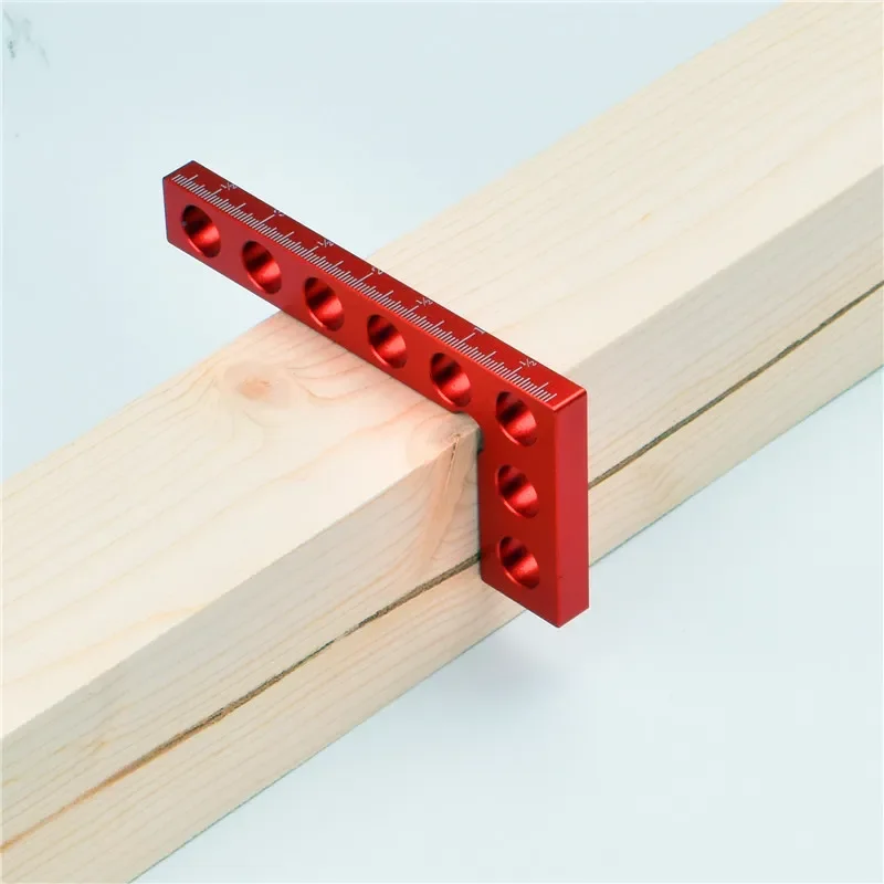 Aluminum Alloy Height Ruler 90 Degree Straight Angle Measuring Tool Scribing Gauge Woodworking Carpenter Square Precision