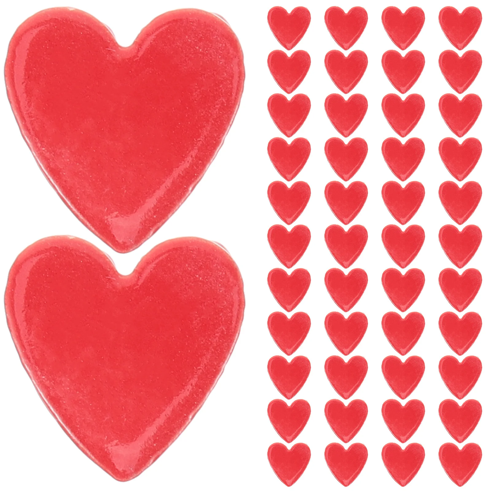 

1Set Ceramic Heart Mosaic Tiles Flat Back DIY Craft Gems for Photo Frames Clocks Glasses DIY Art Craft Pieces Decor Supplies