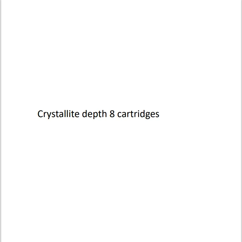 M8 crystallite depth 8  cartridges