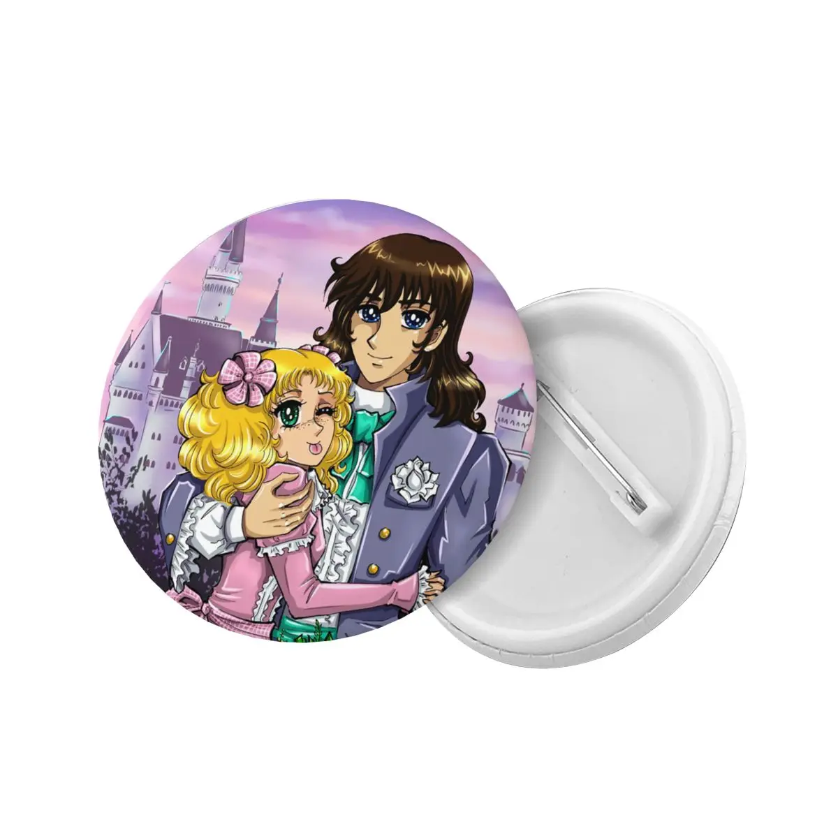 Candy-Candy And Terry Grandchaster Soft Button Pin Custom Novelty Pinback Badges Brooches Friends Gift