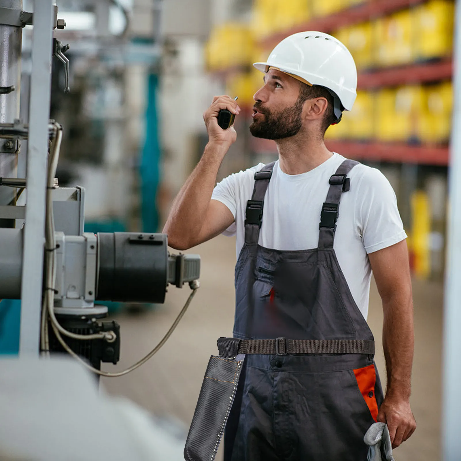 

Adjustable Welding Rod Bag Premium Heat Resistant Waist Pouch for Electrodes Storage Heavy Duty Riveted Work Belt Holder