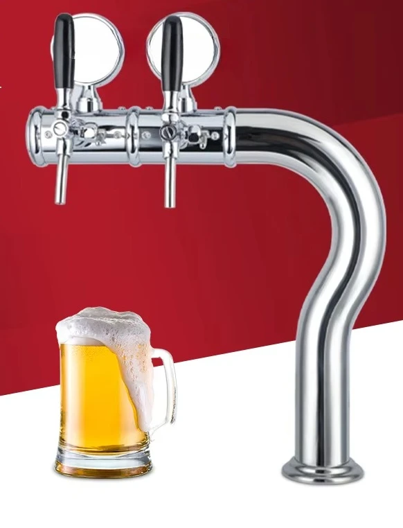 موزع بيرة ثنائي الاتجاه من الفولاذ المقاوم للصدأ، موزع مشروبات تجاري عالي الجودة