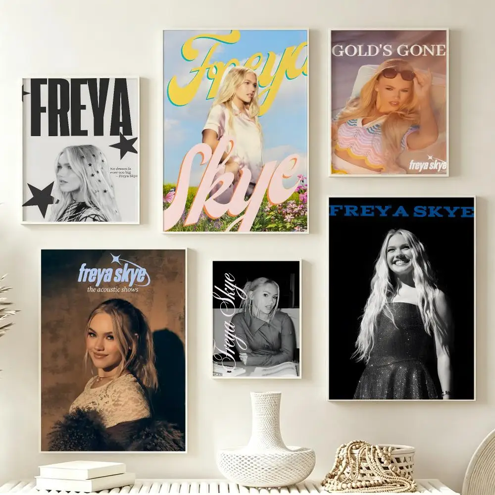 Artist Freya Skye Poster Poster Multiple Sizes  frameless Creamy Style Wall Art Home Decor For Living Room Bedroom gift