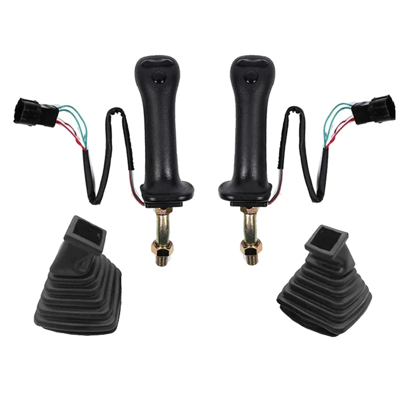 1Set L+R 3 Buttons Joystick Assy With Dust Cover For-Daewoo Doosan-DH DX150 215 225 370-9C