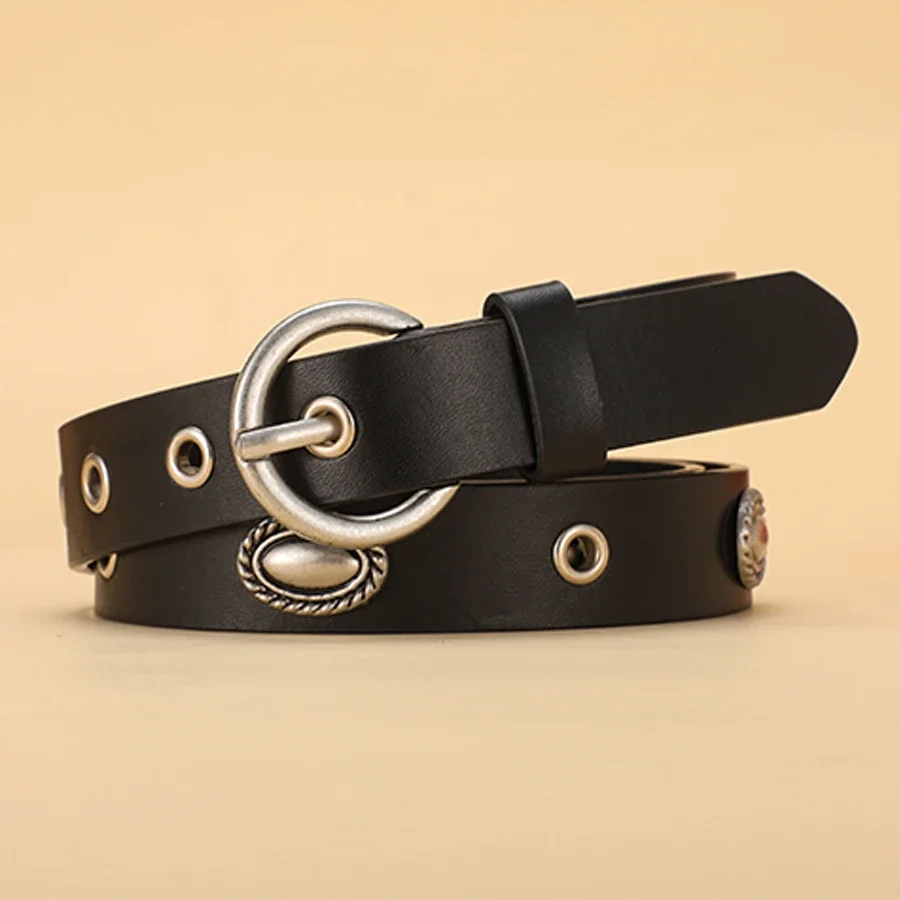 New Women Belts Casual, Retro and Elegant Jeans and Coats Belt, Senior Black Fashion Belts