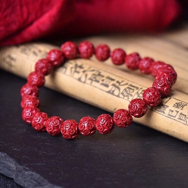 Cinnabar Money Bead Bracelet Bracelet Men's and Women's Natal Year Jewelry