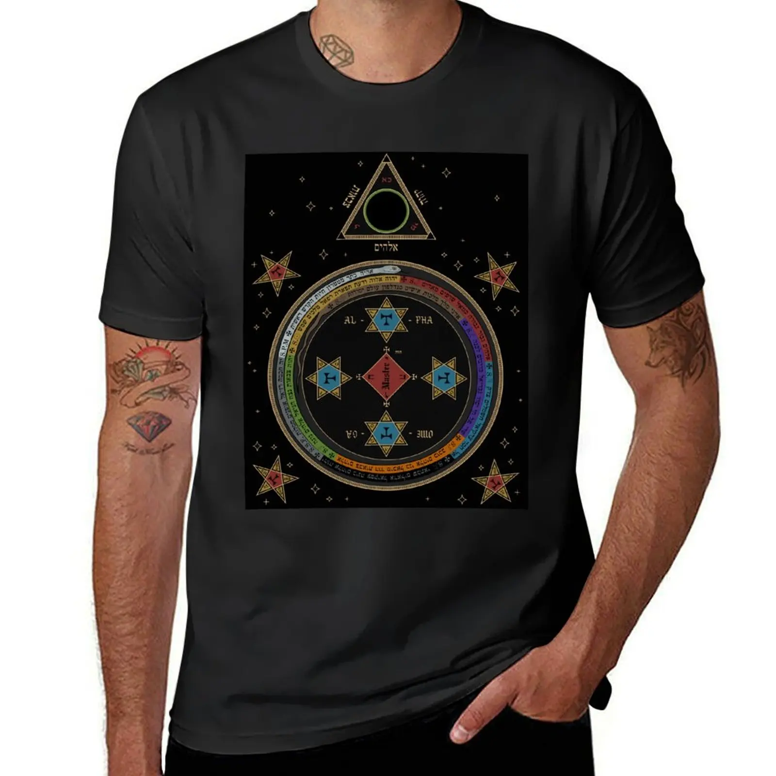 CianArs Goetia Circle + Triangle T-Shirt new edition customs oversizeds tees men workout shirt