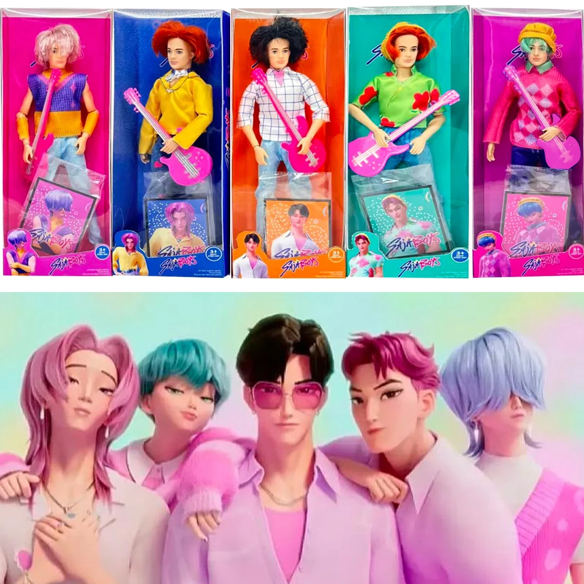 

HOT NEW Doll Toys Kpop Demon Hunters Action Figure Toy Rumi Mira Zoey Beautiful Female male groupDolls Plastic DIY Toy for Girls