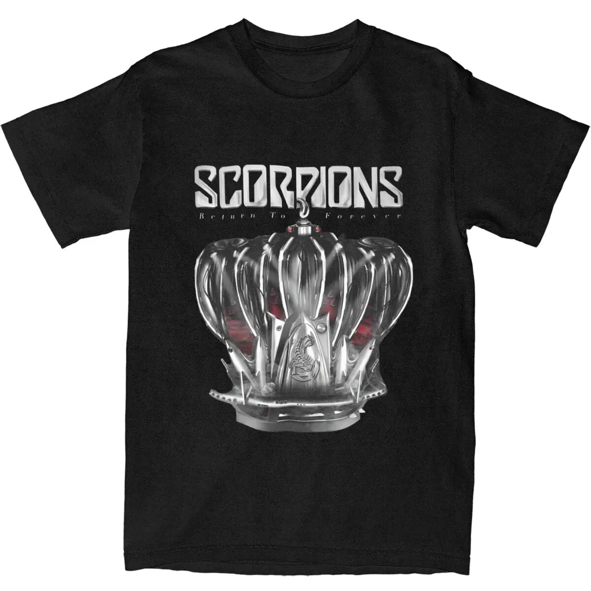 Scorpions Metal Rock Music Band T-Shirt Beach Germany Casual T-Shirts Cotton Hip Hop Tee Shirt For Men's Short-Sleeve Top Tees