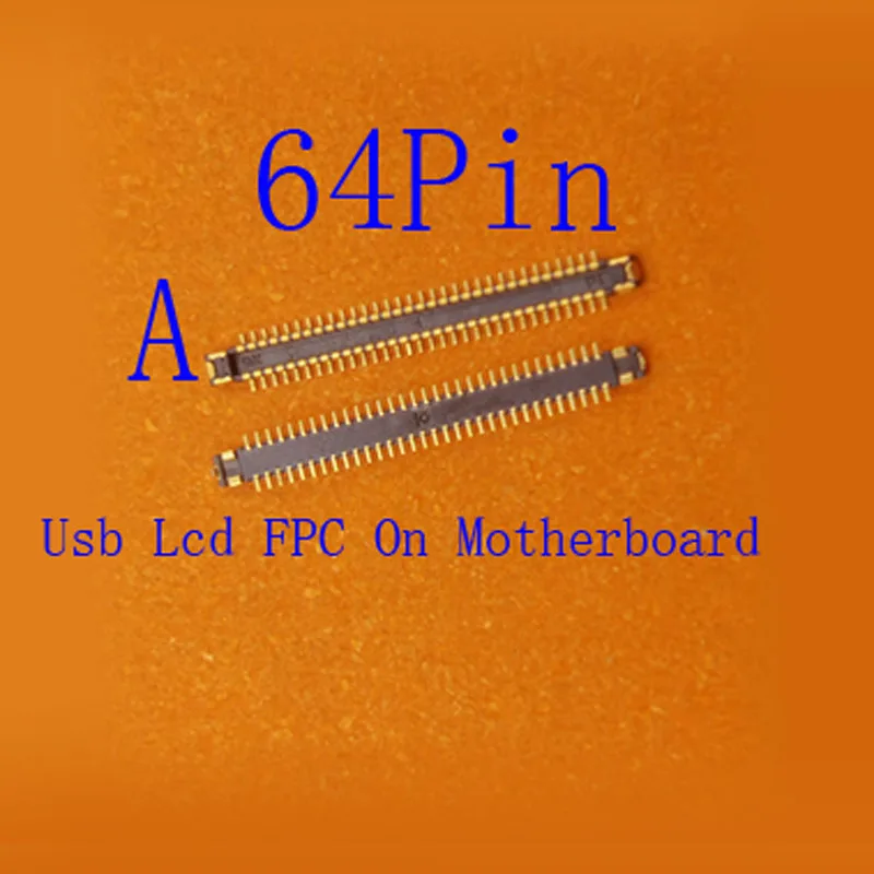 2-10Pcs Usb Charger Charging Lcd Display FPC Connector Plug For Samsung Galaxy Note 8 G965 S9 S8 Plus G950 S9Plus S8Plus 64 Pin