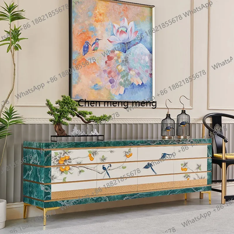 

F150 Modern, French cream style, new Chinese style, painted everything goes well, living room high-end floor-to-ceiling TV cabin