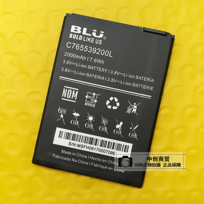 Для Blu C765539200l C906646400l C806045280l фотоаккумулятор