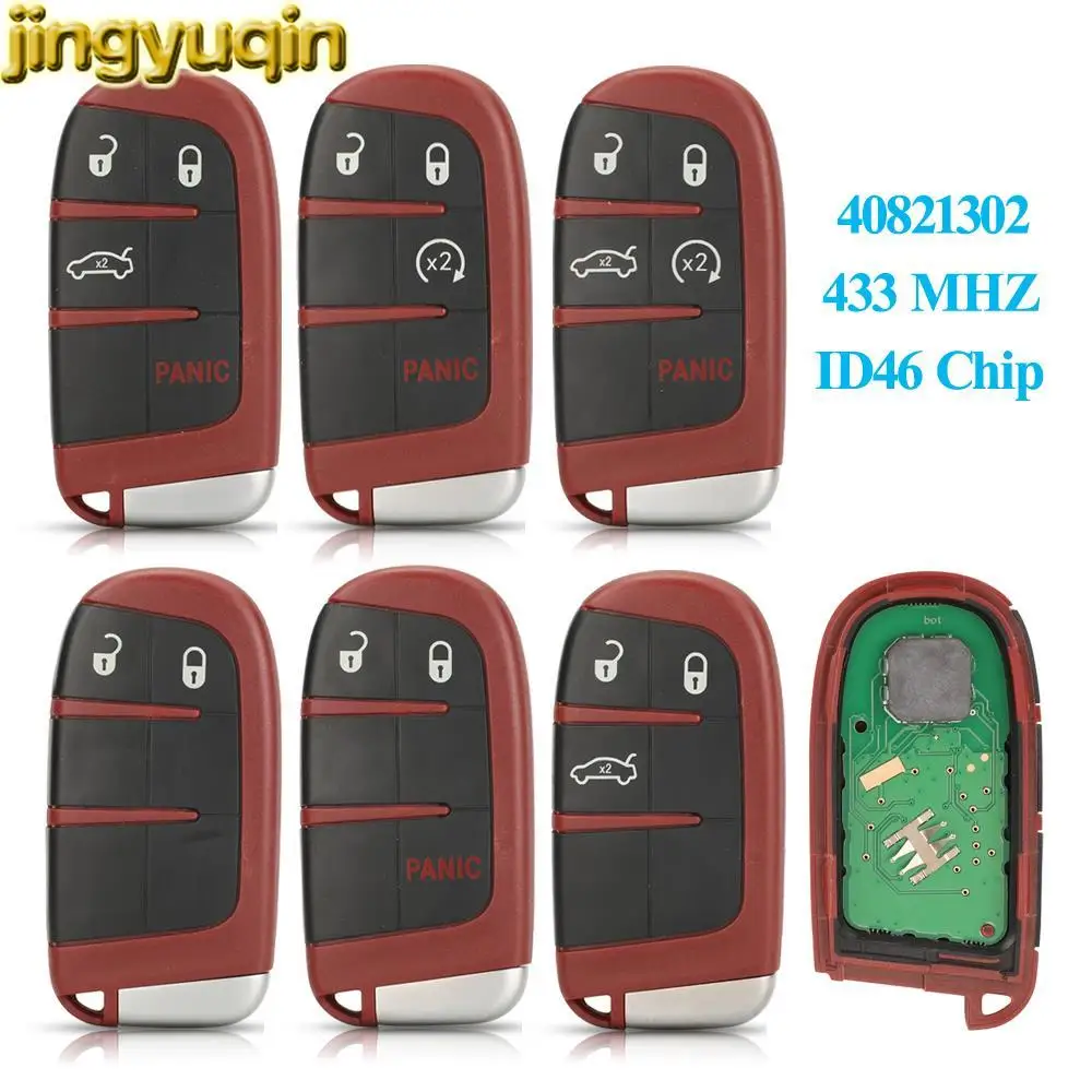 

Jingyuqin Remote Car Key Fob M3N-40821302 433MHZ ID46 Chip For Dodge Charger SRT Hellcat Redeye Widebody Challenger 2019-2022