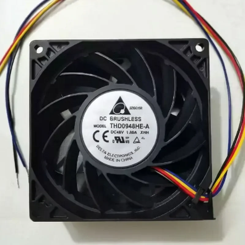 THD0948HE-A Delta 9038 48V 1.50A 4-wire PWM Temperature Control 9cm Server Fan for DC