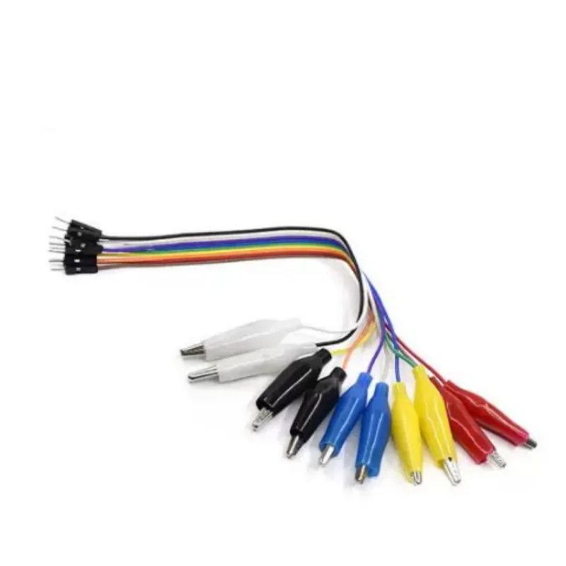 20cm 30cm 10Pin Double End Alligator Clips Jump Wire Male Female Crocodile Clip Test Lead Jumper Wire Line Cable DIY Connector