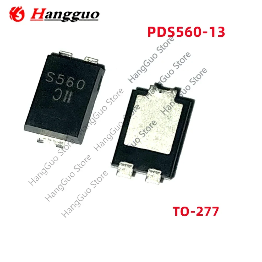 10Pcs/Lot Original PDS560-13 Silk Screen S560 Package POWERDI5 60V 5A TO-277 Diode