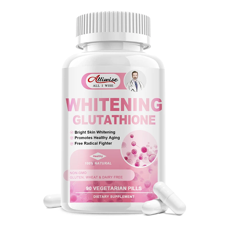 

Alliwise Glutathione Capsules Collagen Whiten Capsule Anti-Aging Boosting Immunity Dull Skin Whitening Skin Whitening Gummies