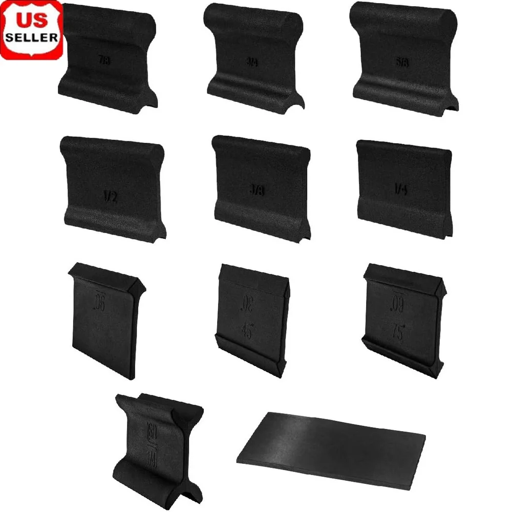 

21PCs Contour Sanding Grips Set with 11 Angled Pads Woodworking Detail Sanding Convex Concave Profiles Angle Refining Tool
