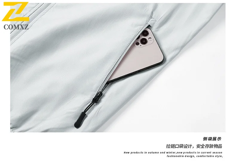 سترة بغطاء للرأس متعددة الوظائف للحماية من الأشعة فوق البنفسجية للرجال بعامل حماية من الأشعة فوق البنفسجية 50+ خفيفة الوزن وسريعة الجفاف لصيد الأسماك مع تصميم حجب الألوان للرياضة #3