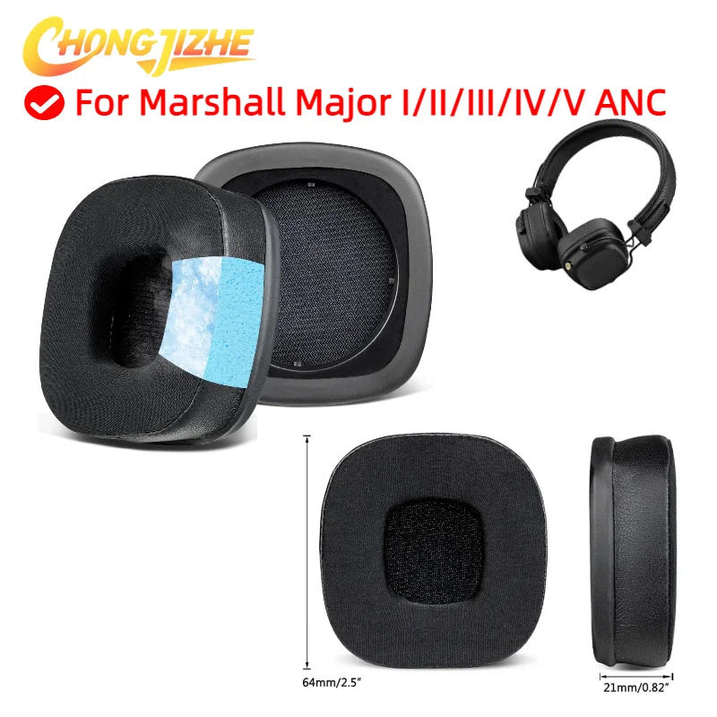 

Replacement Ice Gel Ear Pads Cushion For Marshall Major I/II/III/IV/V ANC Headphone Earpads Soft Leather Foam Sponge Earmuffs