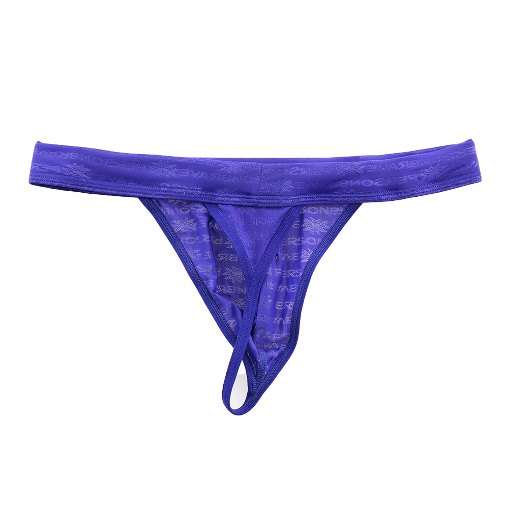 

Black Low Waist Thong Breathable Low Waist Pouch Comfortable All Season Wear Classic Style Nylon Spandex Blend