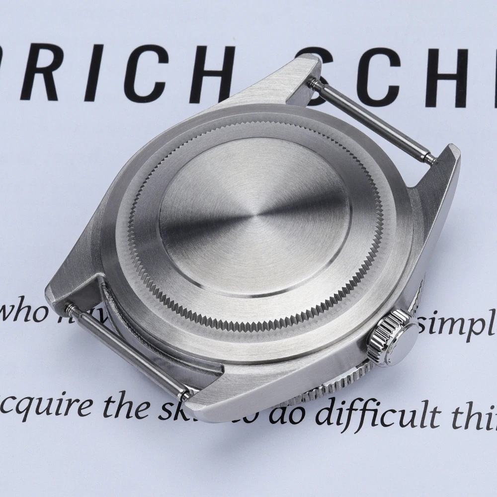38.8mm Silvery Brushed NH35 Watch Case Stainless Steel For NH35 NH36 NH38/34 Automatic Movts Mod BB58 Black Bay Seiko Mods Parts view 6