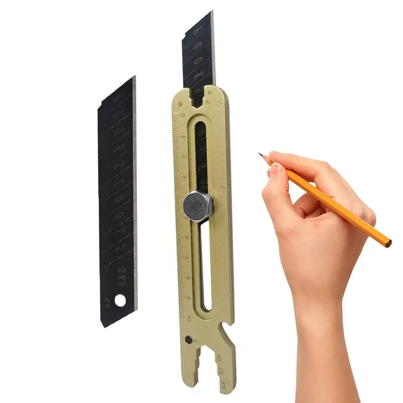 

4 In 1 Retractable Multitool Utility Knife Box Cutters Portable Paper Cutter For Envelopes Express Unpacking Cutting DIY Crafts