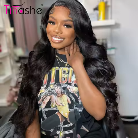 Tinashe Body Wave Lace Front Wig Clear Lace Front Human Hair Wigs For Women 200 250 Density HD Lace Wig 13x6 HD Lace Frontal Wig