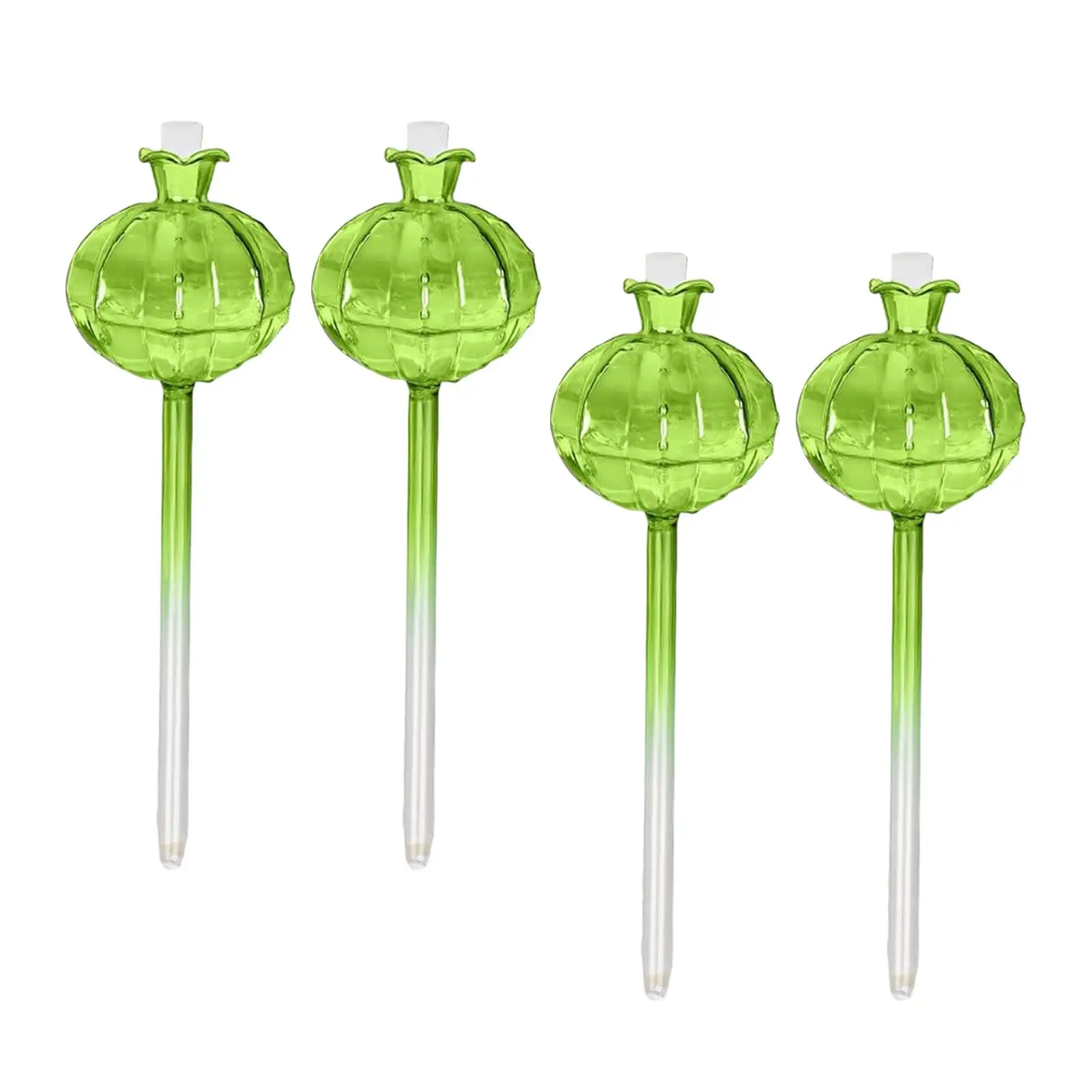 

4 Pieces Plant Watering Globes Sturdy Watering Devices Durable Watering Bulbs for Potted Plants Holiday Flower Vacation Office