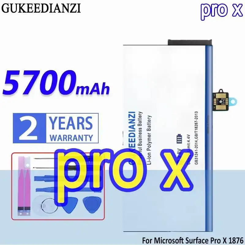 

Стабильный аккумулятор для ноутбука Microsoft Surface Pro X 1876 G3HTA056H 5700 мАч, замена премиум-класса
