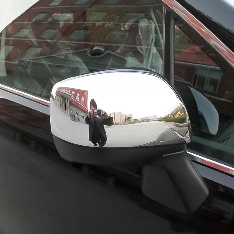 

Chrome Side Rearview Mirror Cover Cap Protector For Subaru Forester SJ 2014-2018 (NO Turn Signal)