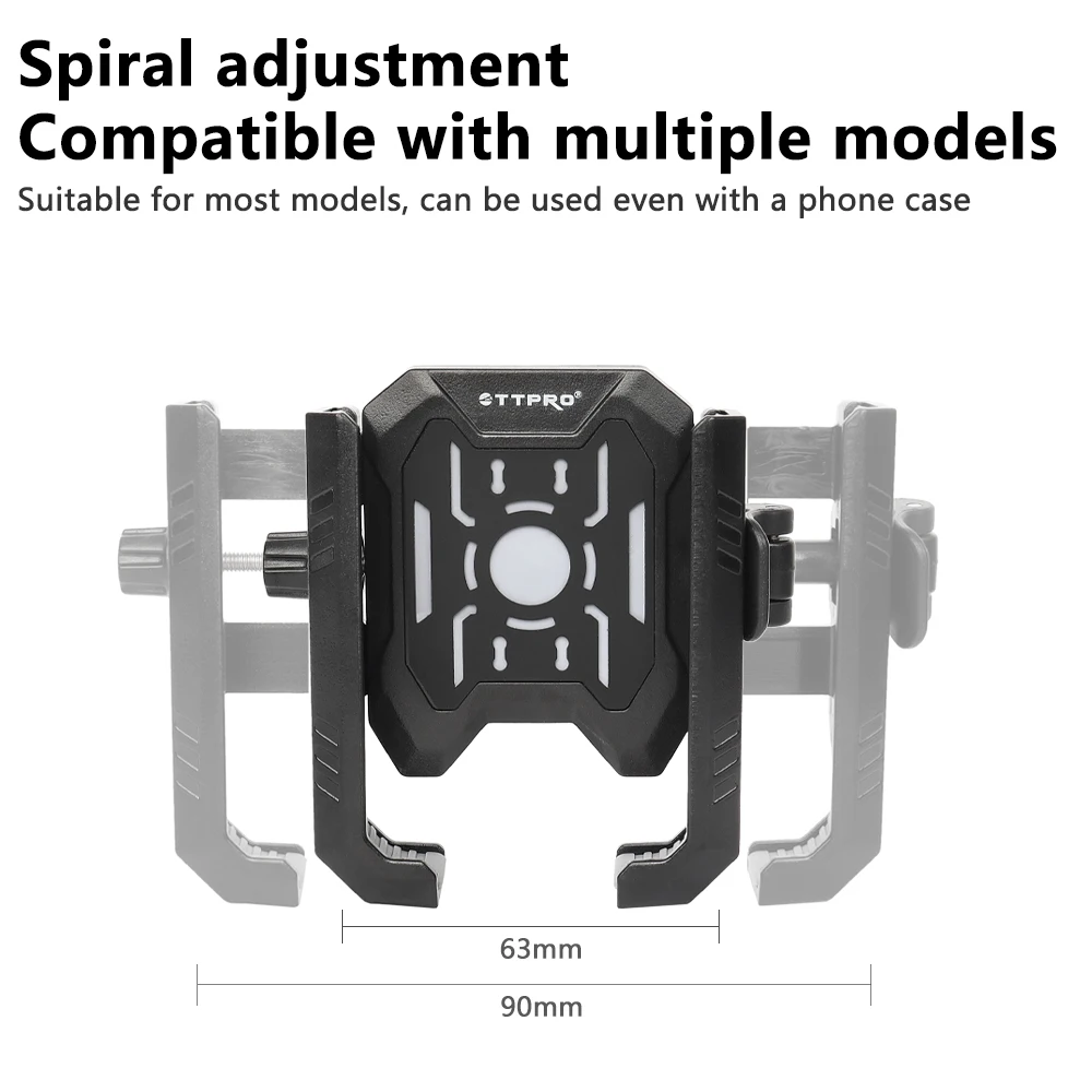 Shockproof Anti-Shake Bicycle Phone Holder Handlebar Mount for Cycling Secure Fit for Rough Rides Compatible with All Cell Phone