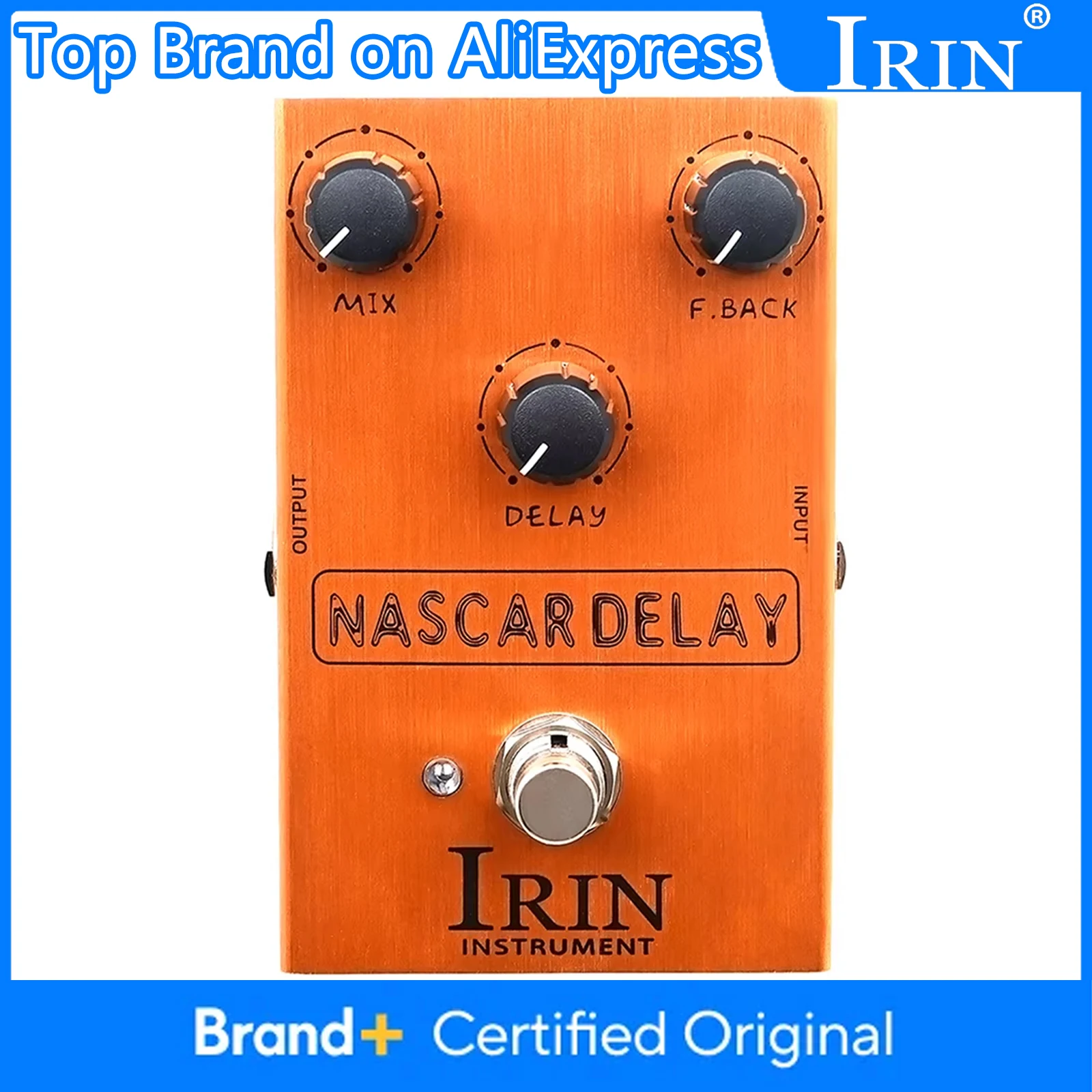 

IRIN AN-37 NASCAR электрогитара аналоговая педаль эффектов задержки классическая BBD винтажная педаль задержки гитара музыкальные детали и аксессуары