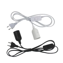 US AU UK EU to E27 Power Cord Screw Base Lamp Holder LED Pendant Light Head With 303 Switch Extent Cable 1.8m Bulb Socket
