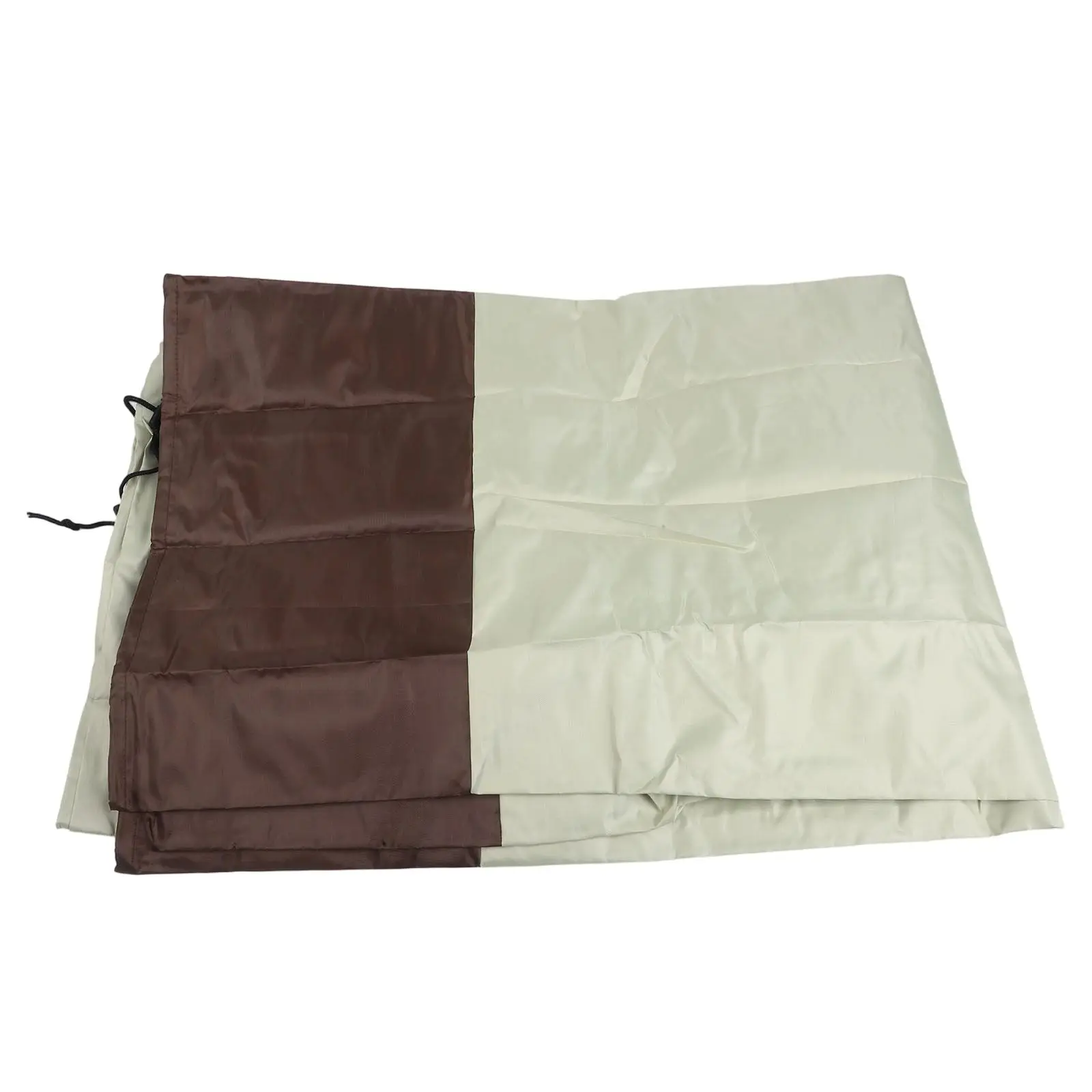 210D Oxford Firewood Rain Cover 4FT 8FT For Beige Waterproof Ventilated Storage Shed With Handles For Outdoor Wood Stack