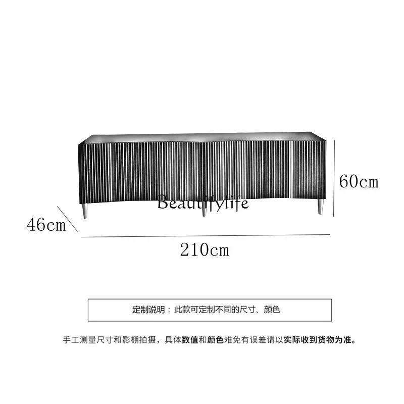 LS 04 خزانة تلفزيون فرنسية قديمة من الخشب الصلب لغرفة المعيشة المنزلية خزانة أمريكية خفيفة فاخرة مطلية بالأرضية الراقية