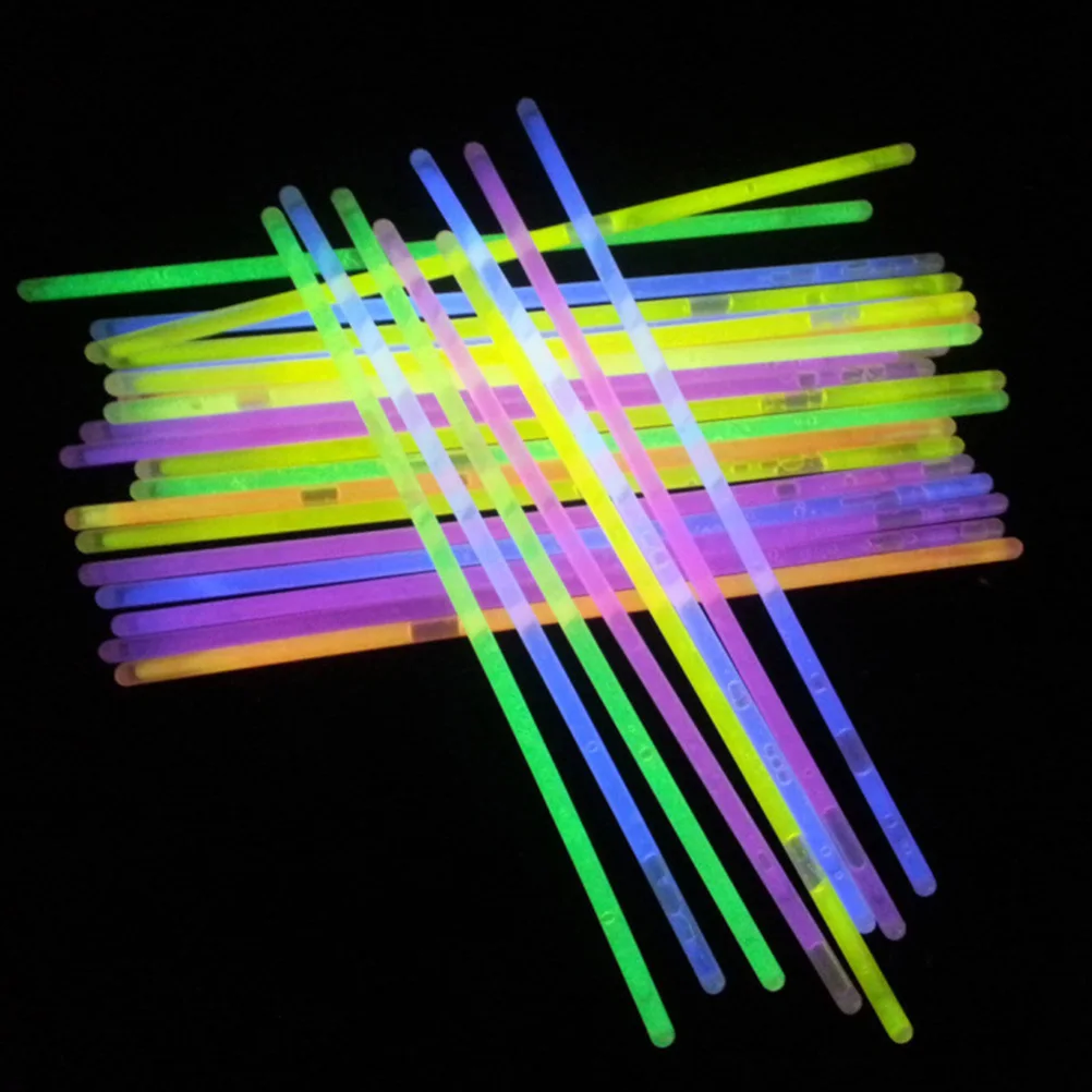 

1 set 1 Set Multi-Color Light Glow Fluorescent Sticks Cheering Glowing Accessories For Birthday Halloween Wedding Camping