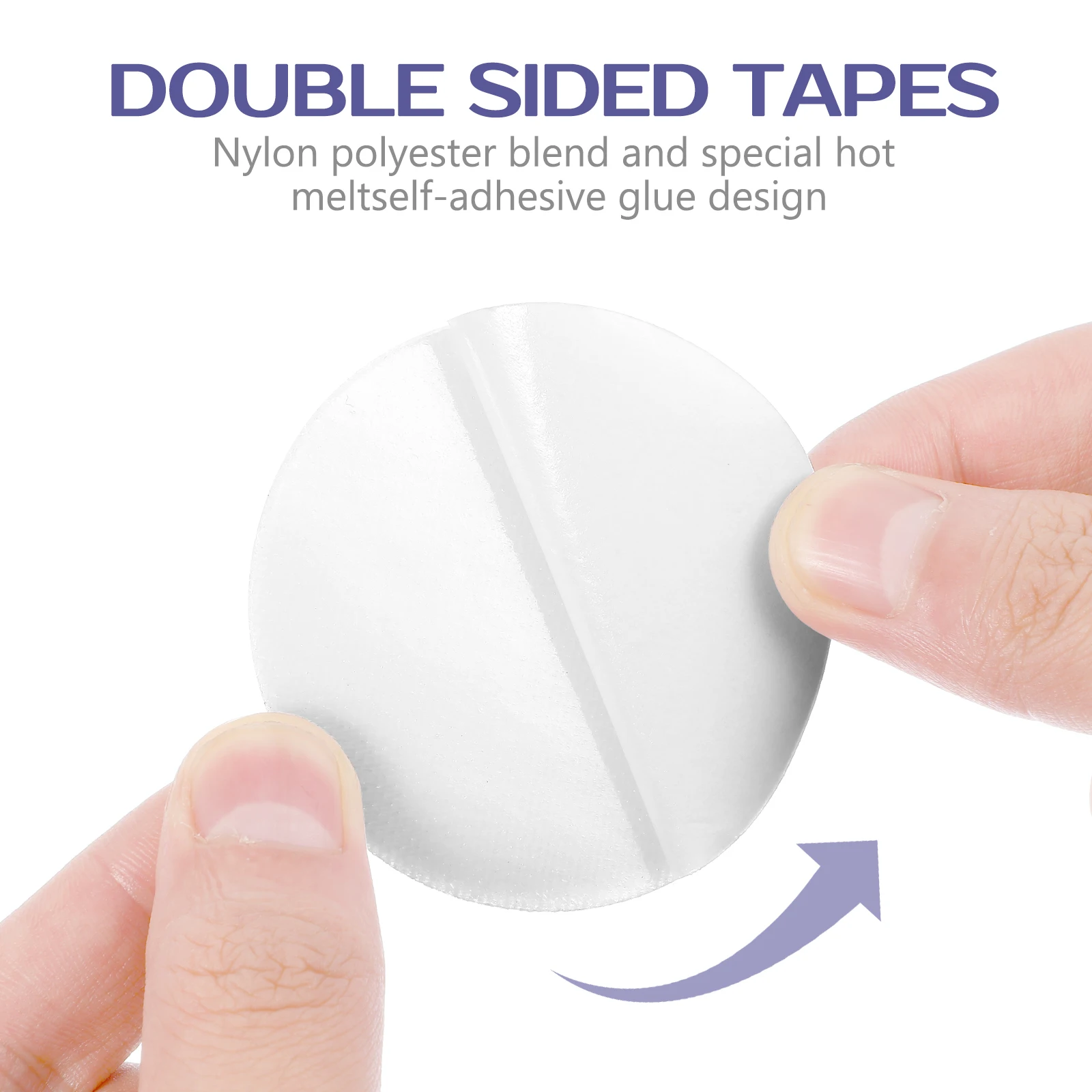 

40 Pcs Sticky Tapes Self Adhesive Adhesive Pads Nylon Square Strips Wall Sticky Fixing Tapes Home Kitchen Bathroom