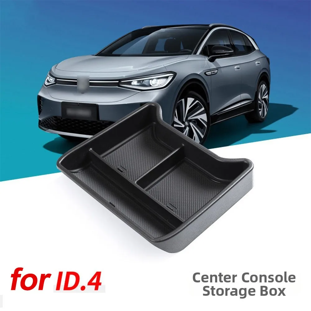 

Car Storage Box For ID5 For Pure For Pro For GTX 23-26 For ID4 21-25 ABS Black Central Storage Box Under Central Control Center