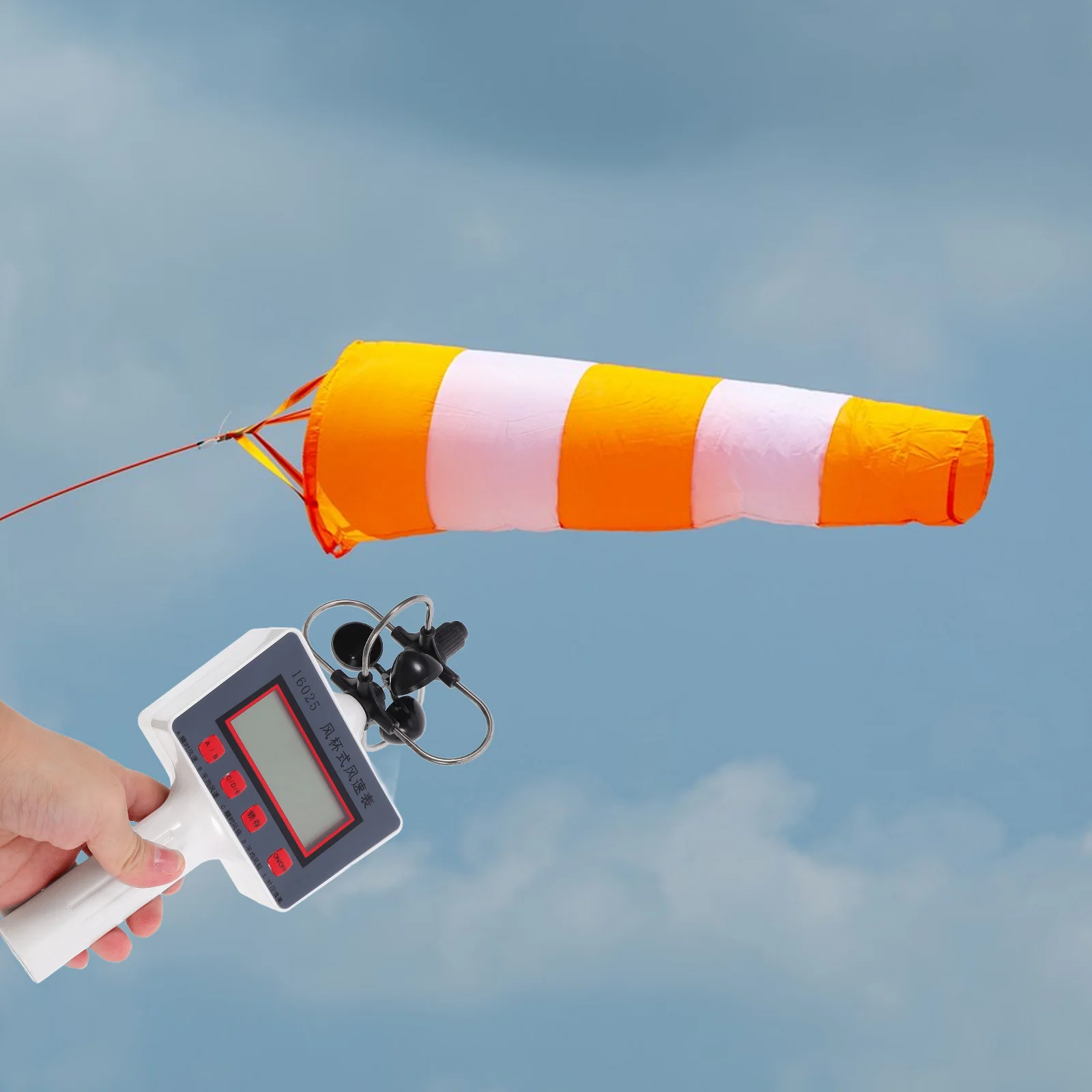 

Handheld Anemometer Compact Lightweight Wind Speed Meter Lcd Display For Geography Agriculture Forestry Outdoor Digital