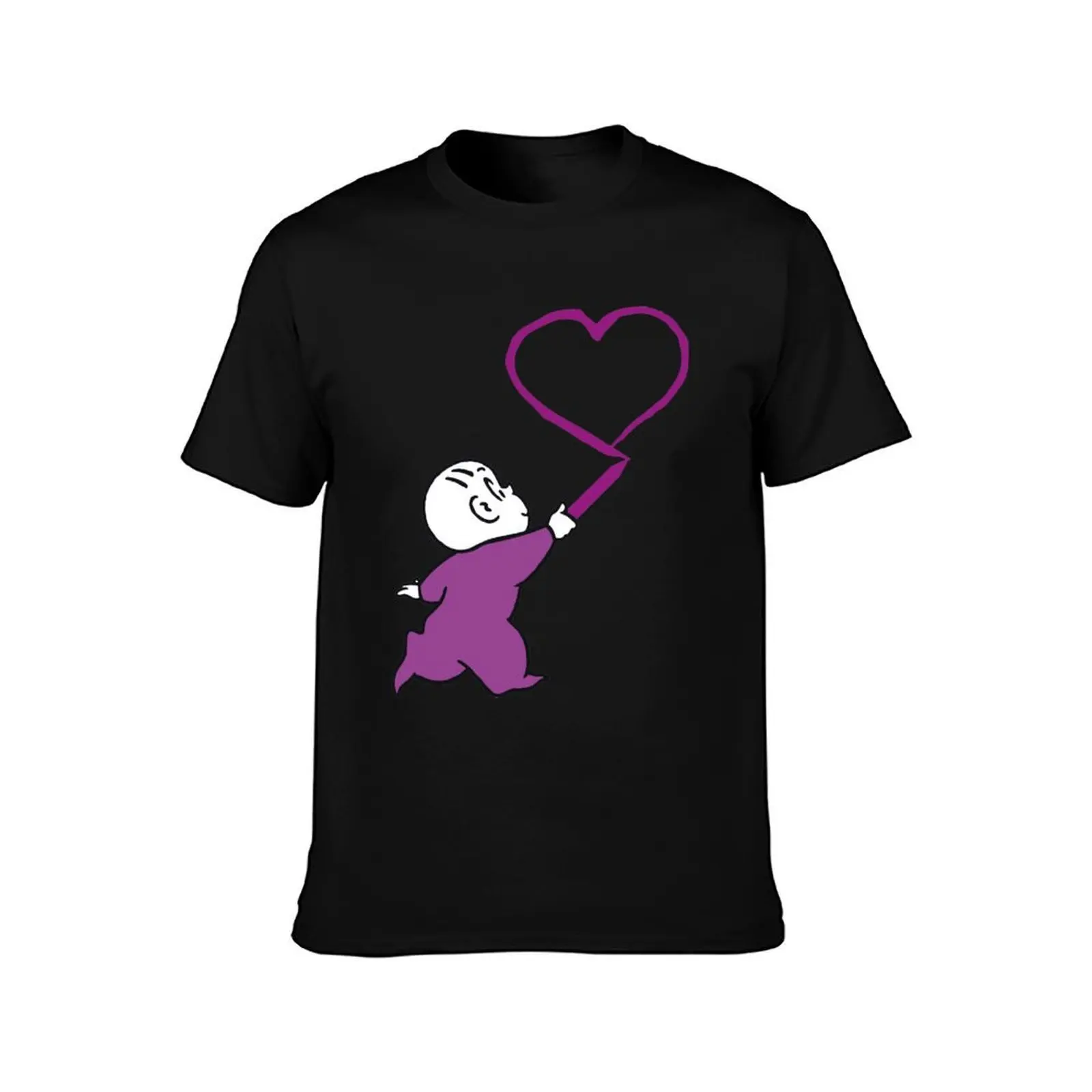 Harold and the purple crayon T-Shirt, Summer Casual Cotton Tee, Oversized Streetwear Tops, Vintage Graphic Print, 100% Cotton