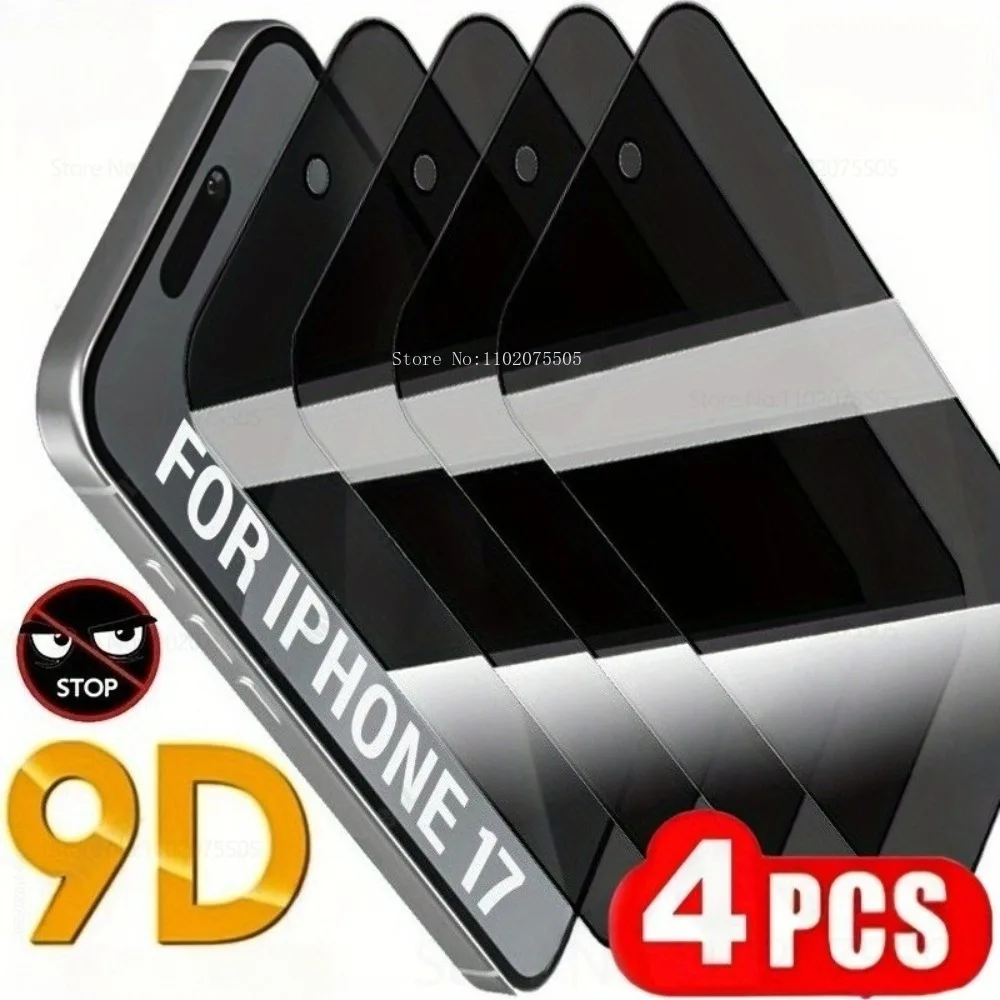 

4Pcs Privacy Screen Protector for IPhone 17 Air 15 Plus 14 Promax 13 12 Mini Anti Peeping Protective Phone Film 16 Promax 17 Pro