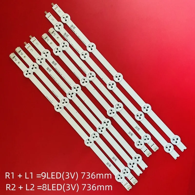 Kit 8 PCS LED backlight strips For 37LN5403 37LN540U 37LA613V 37LA615V 37LN540B 37LN540R 37LN540S AGF78400301 LC370DXE-SFR1