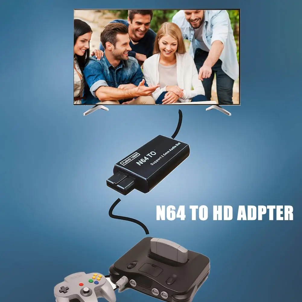 1 قطعة محول فيديو عالي الجودة لوحدة التحكم Gamecube N64 إلى كابل محول متوافق مع HDMI لـ N64/SNES/NGC 2026 #5