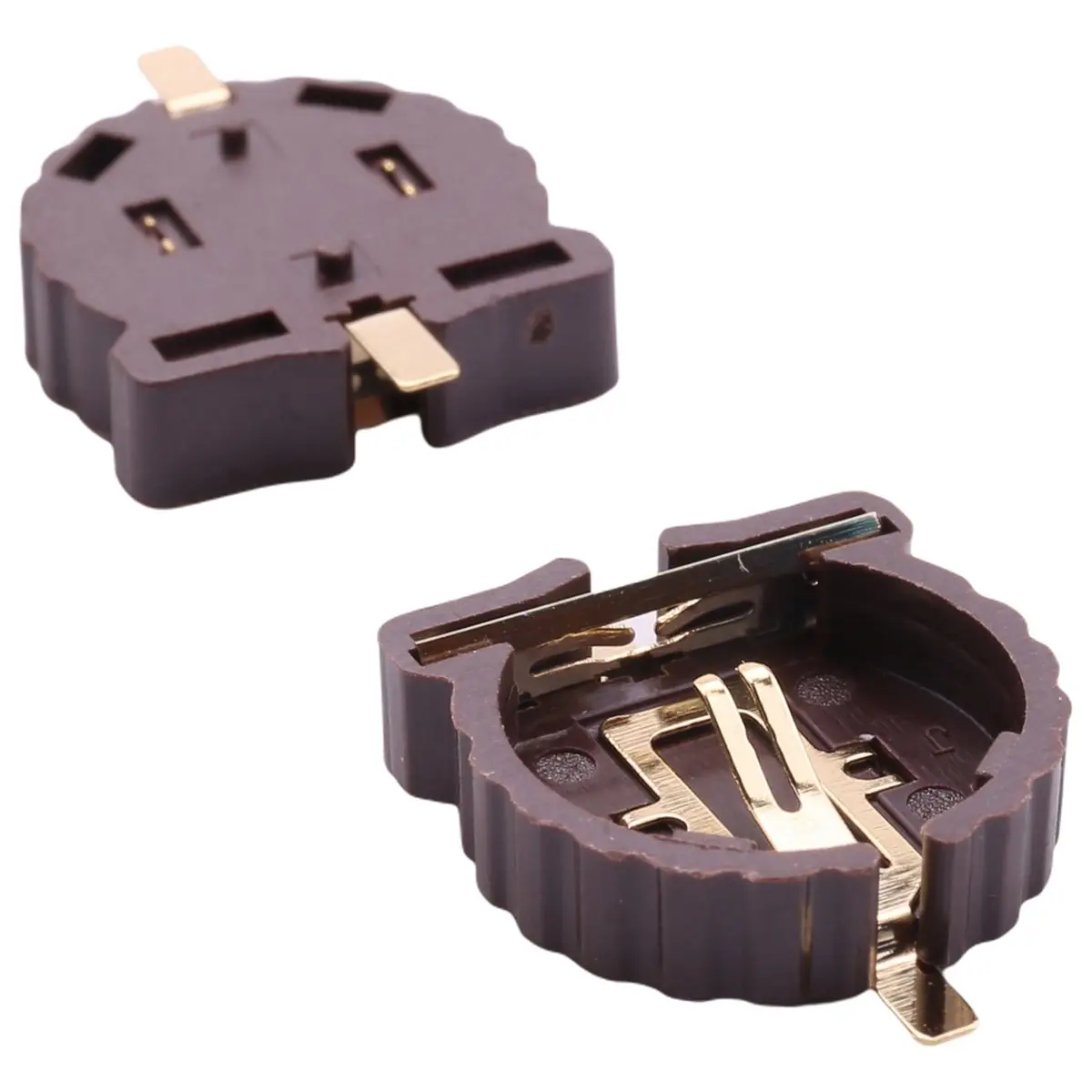 update. 80PCS CR1220 CR1225 Button Battery Holder 3V Button Battery Holder Plating Temperature