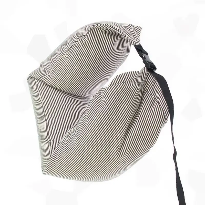 Waist support U-Shape Neck pillow stripes Slow Rebound Memory Foam Travel Pillow Headrest Office Car pillow travesseiro almohada