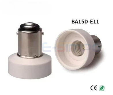 BA15D TO E11 E12 E14 E26/27 G9 MR16 GU10 Black/White  LED CFL Lamp Holder Light Socket Converter Extension Adapter CE RoHS