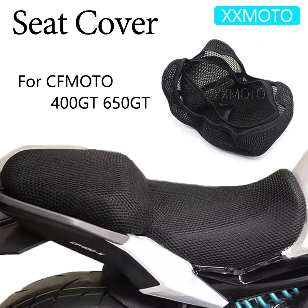 

For CFMOTO 400GT 650GT 400 650 GT Motorcycle Seat Cover Heat Insulation 3D Mesh Fabric Breathable Non-Slip Protection Cushion