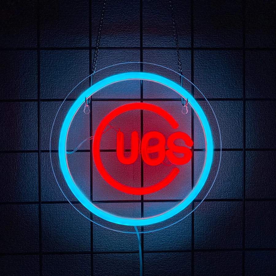 Insegna al neon Balanar Cubs per decorazione da parete, luce al neon a LED per uomo grotta, club, bar, feste, camera da letto, decorazioni per sala giochi, regali di compleanno per uomo